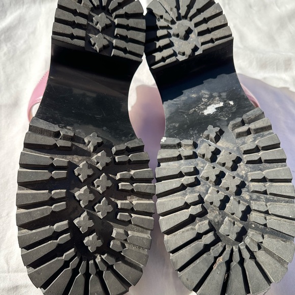 Pink Leather Triple Strap Platform Sandals size 9 - Picture 8 of 9